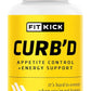 FITKICK CURB'D Capsules, Non-Prescription Over-Eating Control, Energy & Healthy Eating Support - 60 Count