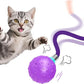 Interactive Cat Toys Mouse Ball, Motion Activated Cat Ball Super Fast in Mice Holes Cat Tent Tunnel