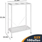 Fish Tank Stand: The Perfect 10 Gallon Metal Aquarium Stand Measuring 22.8" W x 10.6" D x 31.3" H to Fit Your Aquatic Display Needs. (10 Gallon-White)