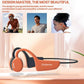 Open Ear Headphones, Open Wireless Earphones, 15HBluetooth Playback 5.3 Sports Earphones, Built-in Microphone, Suitable for Sports Running,Exercise (Black&Orange)