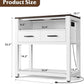 40-49 Gallon Fish Tank Stand with Two Storage Drawers, Heavy Duty Aquarium Stand with Waterproof Mat, Sturdy Metal Frame, 800 LBS Capacity Storage Cabinet, White