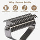 Undercoat Rake for Dogs - Professional Pet Shedding Dematting Comb with Wood Handle, Stainless Steel Blades for Pet Cats Dogs Matted Hair Tangles Removing