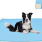 39 Inches× 29 Inches Cooling Mat for Dogs/Cats Immediately Dog Cooling Mat in Summer, Ice Silk Latex Anti-Slip Pet Sleeping Pad Sky Blue Dog Pad Suitable for Car/Indoor/Tourism Use