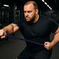 Gym Salvation Resistance Bands Set, 5 Exercise Bands, Black and Military Green Shades