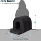 Orthopedic Dog House - Outdoor Waterproof Dog Shelter w/Porch - Indoor Pet House w/Egg-Crate Foam - Cooling - Machine Washable - Ideal for Medium Breeds & Fits 30-Inch Crate - 29"x18"