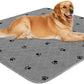 Washable Pee Pads for Dogs + Free Puppy Grooming Gloves/Quilted, Fast Absorbing Machine Washable Dog Whelping Pad/Waterproof Puppy Training Pad/Housebreaking Absorption Pads