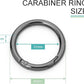 10 Pack 1-1/4Inch Trigger Spring O Rings, Metal Round Carabiner Clip Snap Hook, Spring Keyring Buckles for Replacement Purse Strap, Paracord Lanyard Clips, Keychain Rings Hardware DIY Crafts Making