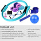 Pilates Set – Home Pilates Equipment for Women Kit with Magic Circle Pilates Ring and Ball Set, Resistance Bands & Massage Balls & Exercise Bands for Toning，Flexibility & Core Strength