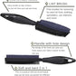 Rubber Pet Hair Removal Brush, Dogs Cats Hair Lint Remover Tool Massage Bath Comb Brush for Cleaning and Grooming (Black)