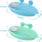 Wontee Bird Bath Box with Mirror Portable Parrot Hanging Bathroom Bathing Tub for Small Birds Cleaning Supplies (Blue(A)+Green)