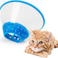 Pet Cone Recovery Dog Cone Adjustable Dog Collar Clear Padded Collar with Breathable Soft Edge, Plastic Puppy Cone Protect The Neck Surgery Recovery, Designed for Cats and Puppies (Medium, Blue)