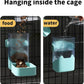 PODOO 34oz Rabbit Food Dispenser, Bunny Feeder Bowl, Large Hanging Automatic Pet Food Dispenser, Hanging Outside or Inside The Cage for Ferret Guinea Pig Rat Cat Puppy (Food)