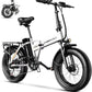 DriftGod Folding Electric Bike for Adults – 1000W Motor, 20"x3" Fat Tire, 48V Removable Battery, All-Terrain E-Bike with 7-Speed, Front Suspension – Powerful Foldable Ebike for Commuter