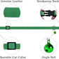 Breakaway Cat Collar Leather with Removable Bell - 13 Colors Available - Soft Adjustable Girl Boy Safety Lightweight Pet Kitten Collars Pink Brown Blue Green Red Orange Black (Green)