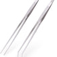 2 Pcs Heavy Duty Reptile Feeding Tongs, Aquarium Tweezers 18 Inch, Straight and Curved Extra Long Tweezers, Reptile Tongs, Aquarium Tongs, Aquarium Tweezers Extra Long
