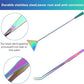 4 in 1 Quarium Aquascape Tools Kits, Anti-Rust Stainless Steel Aquatic Plant Aquascaping Tweezers, Scissors, Spatula for Aquarium Tank Cleaning Fish Tank Aquascape Tools Sets