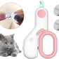 Pet Nail Clippers with LED Lights cat Nail Clippers for Indoor Cats Nail Trimmer Clippers for Small Dog Nail Trimmers Cats Rabbits Nail Clippers Bird Kittens (Pink)