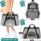 PetAmi Airline Approved Pet Carrier for Cat, Soft Sided Dog Carrier for Small Dogs, Cat Travel Supplies Accessories for Indoor Cats, Ventilated Pet Carrying Bag Medium Large Kitten Puppy, Large Gray