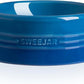 Sweejar Gradient Dog Bowl, Ceramic Dog Food Dish for Medium Dogs and Cat, Porcelain Pet Bowl for Food and Water 18 oz (Gradient Navy)