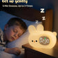 Bunny Alarm Clock for Kids with Night Light, Sleep Training Clock Time to Wake Clock, Rechargeable Silicone Light for Bedroom, Perfect Sleep Companion for Boys Girls
