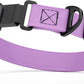 Dogline Biothane Waterproof Dog Collar with Herm Sprenger Stainless Steel Quick Release Buckle – Heavy Duty Tactical Durable Collar for Dogs – Comfortable and Safe Pet Collar W 3/4" L 12-19" Amethyst