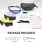 BangLong Polarized Sports Sunglasses Cycling Sun Glasses for Men Women with 5 Interchangeable Lenes for Running Baseball Golf