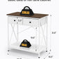 Fish Tank Stand 29 Gallon: Sturdy Aquarium Stand with Accessories Storage - Metal Fish Tank Table for 20-29 Gallon Reptile Breeder Turtle Terrarium - 30.7"x16.5" Weight Capacity 330 lbs