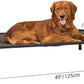Veehoo Chew Proof Elevated Dog Bed - Cooling Raised Pet Cot - Rustless Aluminum Frame and Durable Textilene Mesh, Unique Designed No-Slip Feet for Indoor or Outdoor Use, Brown, X-Large, CWC2002
