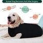 Kuoser Dog Surgery Suit Female Spay Male Neuter, Dog Leg Sleeve to Stop Licking Soft Dog Onesie for Abdominal Wound, Dog Recovery Suit Rear Leg Sleeves Pet Elbow Brace Protector, Black XL