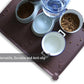 Hoki Found X-Large Silicone Non-Slip Pet Feeding Mats - Waterproof, Ideal for Dogs, Cats & Carpets - Dark Oak
