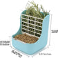 2 in 1 Food Hay Feeder for Guinea Pig, Rabbit Feeder, Indoor Hay Feeder for Guinea Pig, Rabbit, Chinchilla, Feed Bowls Use for Grass & Food (Yellow)