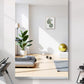 Home Gym Mirror - 60x40 Inch, 1PCS Frameless Tempered Glass Full Body Mirror for Wall Mount - Ideal for Yoga, Workout, Bedroom, Dance Studio (Silver)