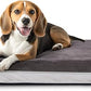 Laifug Orthopedic Memory Foam Dog Bed with Pillow and Durable Water Proof Liner & Removable Washable Cover & Smart Design Medium (34"x22"x5.5"), Grey