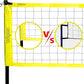 Outdoor Portable Volleyball Net System - Adjustable Height Poles with Soft Volleyball Ball, Pump, Hammer, Boundary Line, and Carry Bag for Backyard, Beach, Lawn