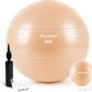 Yoga Ball for Exercise, Pilates Set, 4 Sizes Fitness Ball for Workout, Birthing, Pregnancy, Physical Therapy- Pump Included