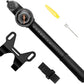 BV Mini Bike Pump Portable Frame Pump, Shock Pump for Bike Shock, Air Ball Pump Inflator with Ball Pump Needles, Mini Pump Fits Presta & Schrader- Smart Valve