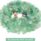 WAYBER 1 Lb/460g Natural Green Quartz Crystal Stones Irregular Aquarium Pebbles Rock Sands for Turtle Tank/Succulent Plants/Vase Decoration (Fill 1 Cup)