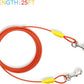Petest 25ft Tie-Out Cable with Crimp Cover for Large Dogs Up to 90 Pounds