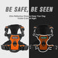 BARKBAY No Pull Dog Harness Front Clip Heavy Duty Reflective Easy Control Handle for Large Dog Walking(Orange,M)