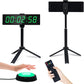 YZ Gym Timer Clock for Home Gym, Fitness Timer with Stopwatch Button, Large Digital Stopwatch Countdown Clock, 12/24H Digital Wall Clock, with Stand