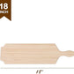 BATTIFE Sorority Paddle 18 Inch Unfinished Pine Wooden Greek Fraternity Paddle - Solid Wood Paddles