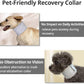 MANON ROSA Cat Neck Brace Elizabethan Collar for Pet After Surgery Recovery Adjustable Breathable Neck Cervical Cone for Small Medium Dogs Puppies Kittens with Spinal IVDD Issues (M 5.9-12.6",Grey)