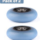 2-Pack 76mm PU Caster Board Replacement Wheel Set 90A Compatible with Razor RipStik Classic Air, DLX G Ripsurf (Blue)