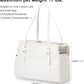 Dog Carrier Purse, Fashion Leather Pet Carrier with Pockets, Airline Approved Soft Sided Dog Carrying Bag for Puppy Cat Dog White