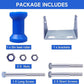4INCH/5INCH Updated Boat Trailer Rollers with Brackets Blue Keel Roller Assembly Galvanized Steel