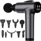 Massage Gun Deep Tissue, Handheld Electric Muscle Massager, High Intensity Percussion Massage Device for Pain Relief with 9 Attachments & 30 Speed(Grey)