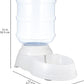 Amazon Basics Gravity Pet Water Dispenser for Cat, Dog, 1 gallon Capacity, Small, Gray