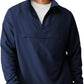 Aulemen Men's Casual Quarter Zip Pullover-Athletic Windbreaker Lightweight Jackets Hiking Golf for Men Mock Neck with Pockets