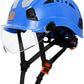 AOLAMEGS Construction Safety Hard Hat - ANSI Z89.1 Type Ι OSHA Approved Safety Helmets with Chin Straps Lightweight Reflective Vented ABS Hard Hats For Men Women Industrial Workwear 6-point Suspension
