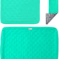 Paw Inspired Fitted Fleece Cage Liner Set for Ferret Nation, Critter Nation Single Unit (Bottom Pan Liner, Ramp Cover, Shelf Liner) for Ferrets, Rats, Chinchillas, Hedgehogs, Small Animals (Green)